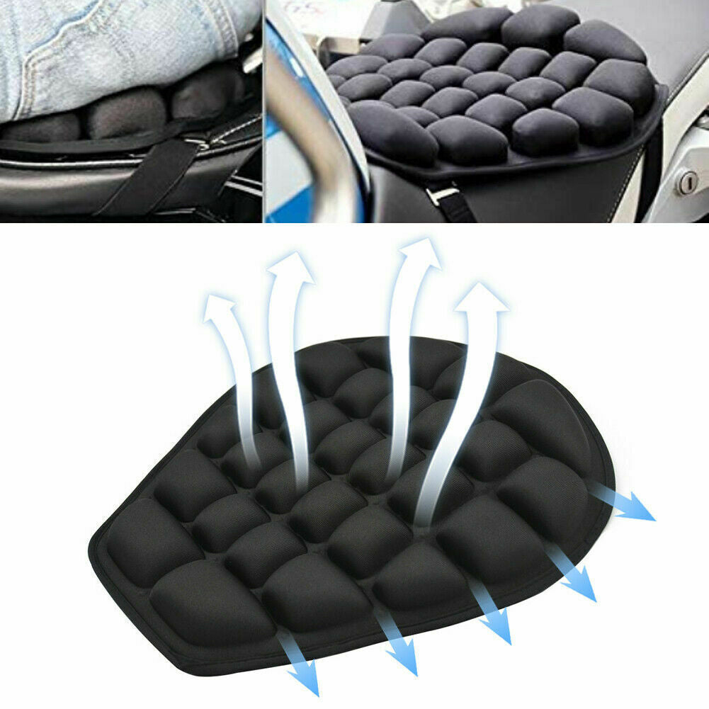 Motorcycle Seat Cushion Air Water Fillable Seat Pad Pressure Relief Cushion Mat