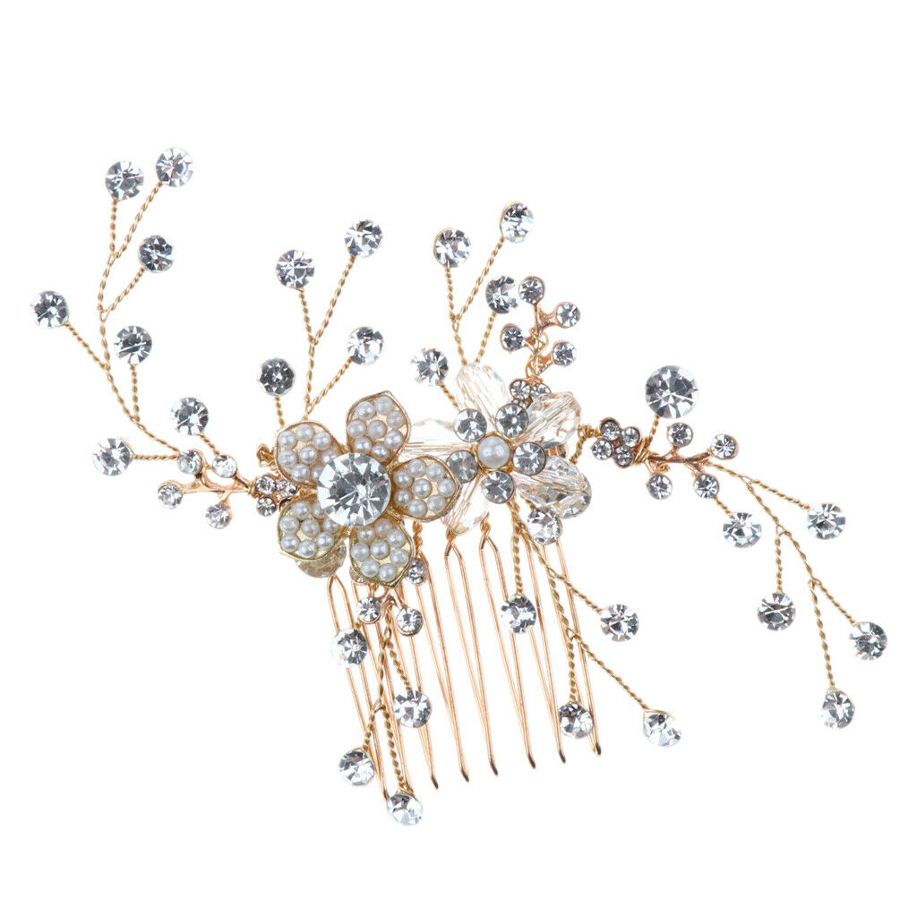 Bridal Hair Accessories Hair Comb with Crystal Rhinestone For Wedding Party