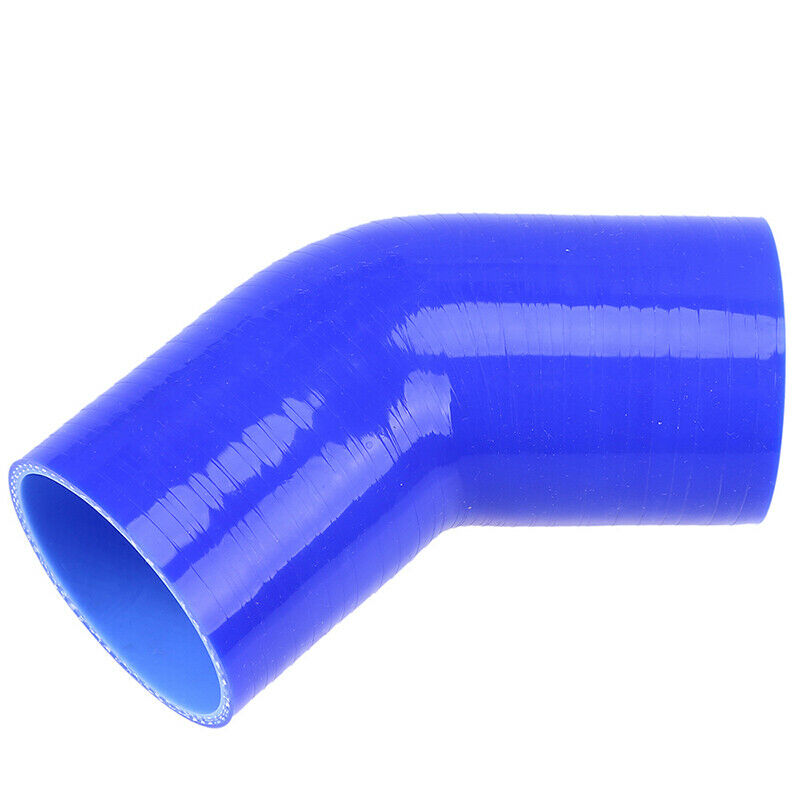 Silicone 45 Degree Elbow Hose Bend 45 Degree 70MM 3" Inner Blue