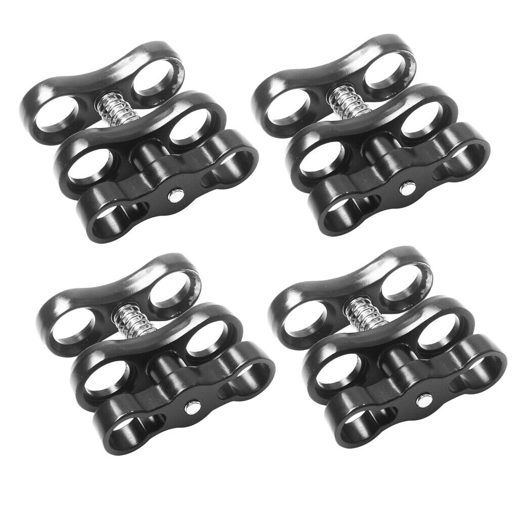 4x Scuba Diving Butterfly Clips Torch Lights Clamps Connector Accessories