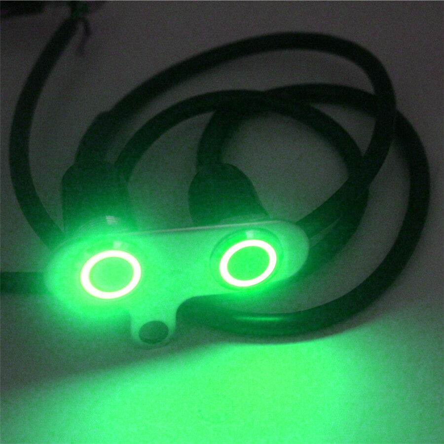Universal Motorcycle Horn Engine Start Kill Dual Button LED Self-return Switch