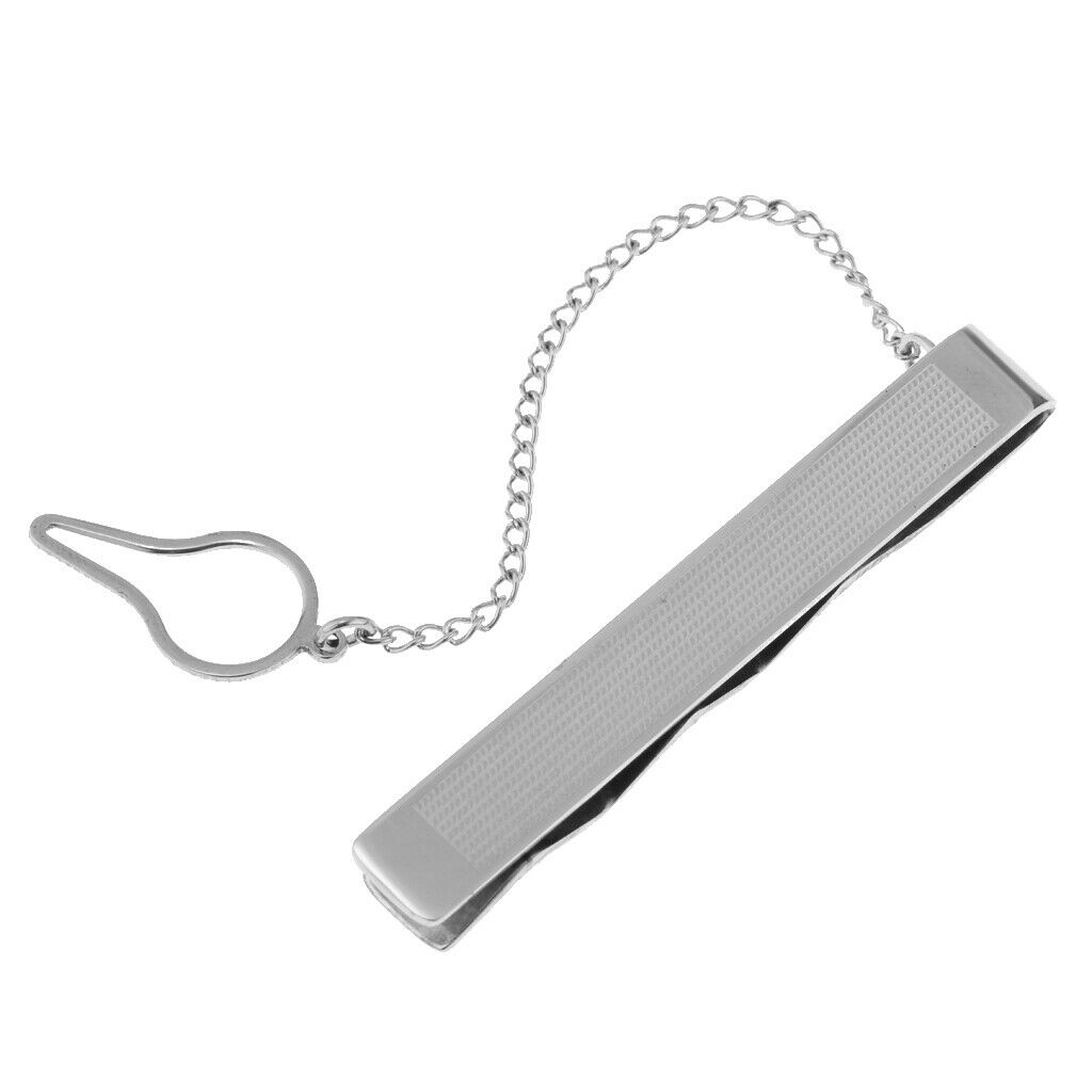 Classic Mens Stainless Steel Necktie Tie Clips Business Necktie Clips Sets 5