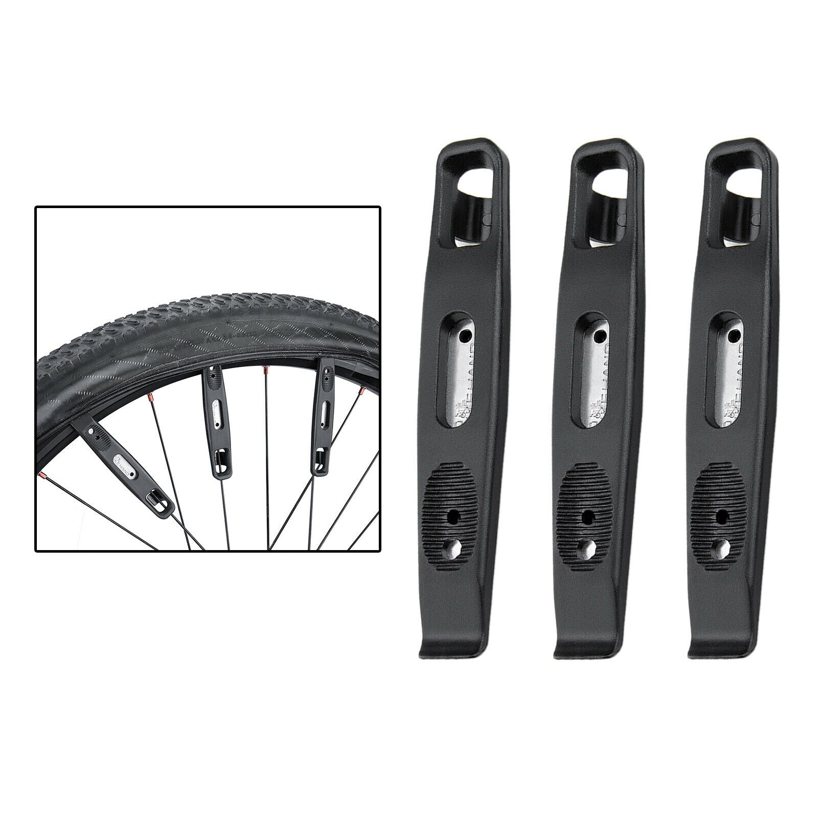 3pcs Portable Bicycle Tire Levers MTB Bike Tire Remover Spoon Tyre Rod