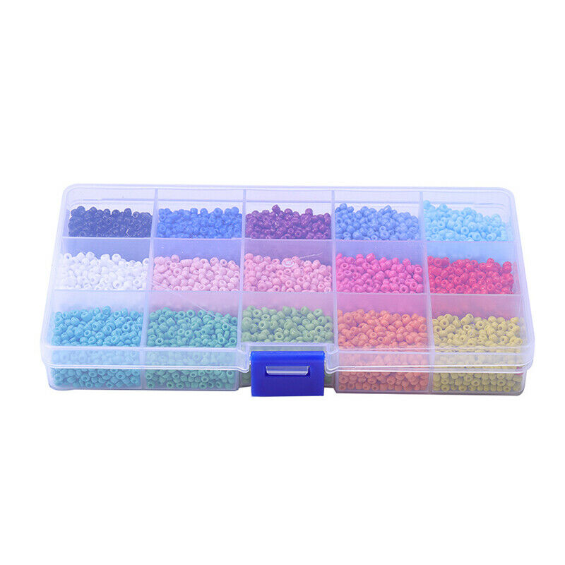 7500PCS Glass Small Beads 3mm Multi-Color Loose Beads Suitable For Fashion DBDA