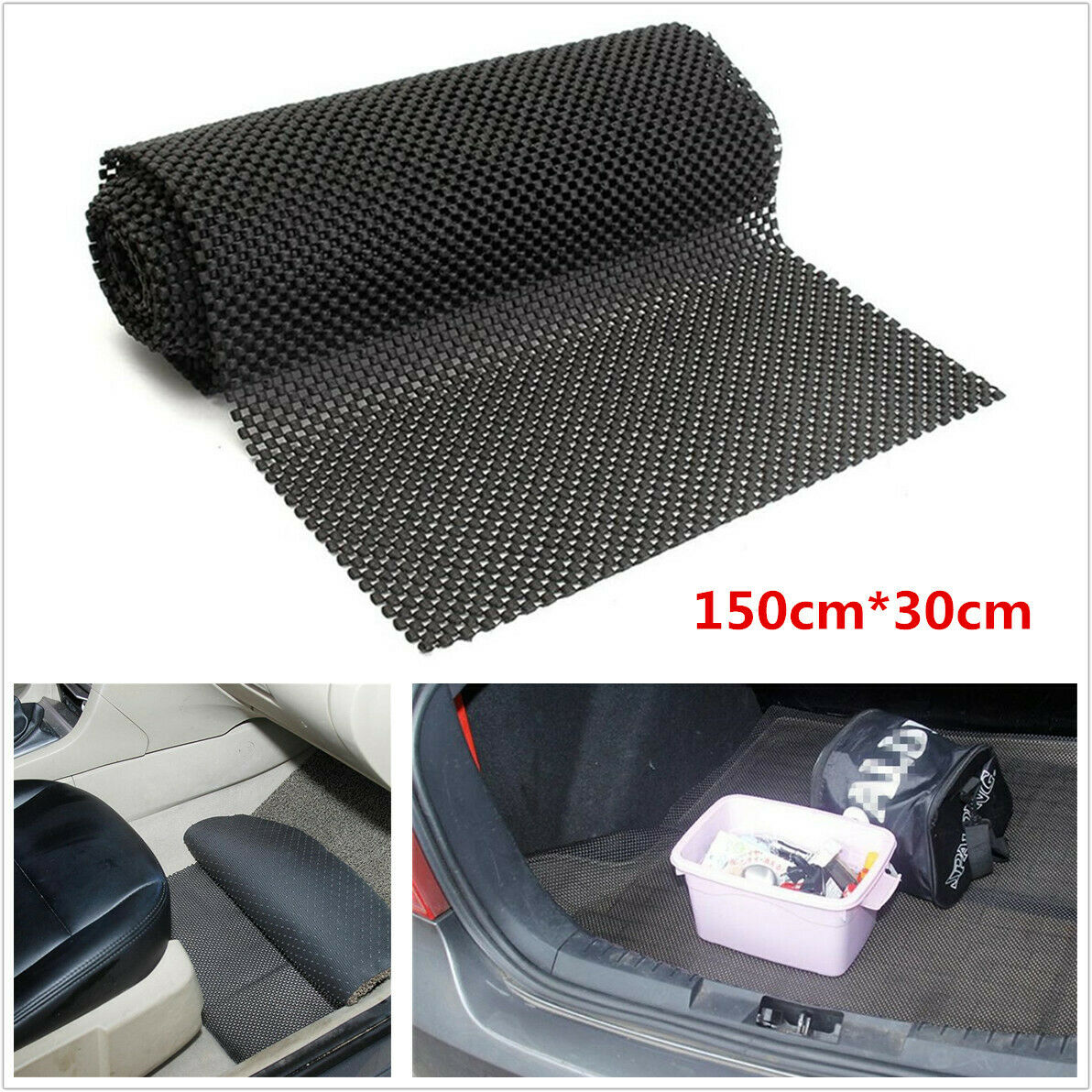 150cm*30cm Durable Universal Car Trunk Floor Anti-slip Mat Can Be Cut Any Size