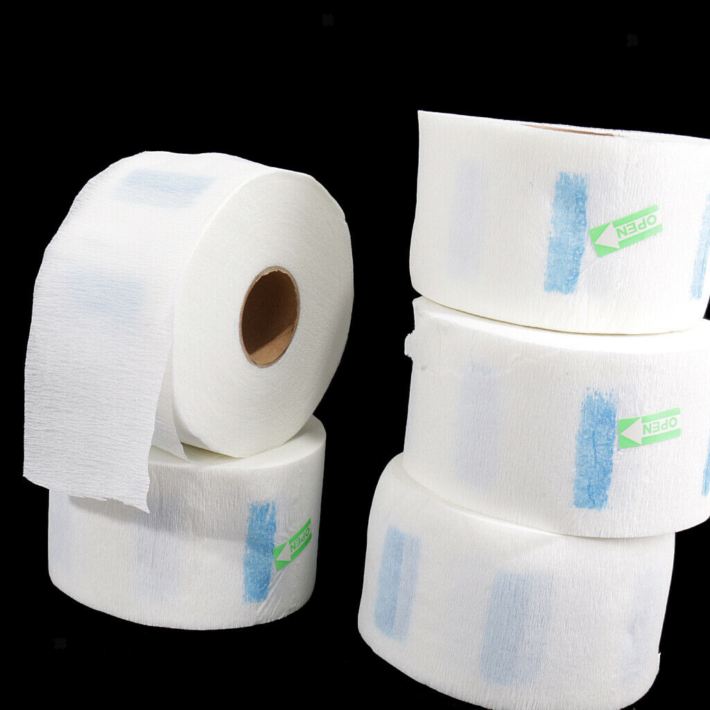 10 Rolls Barber Neckband - Disposable Neck Strip, Stretchable Paper Hair Cutting