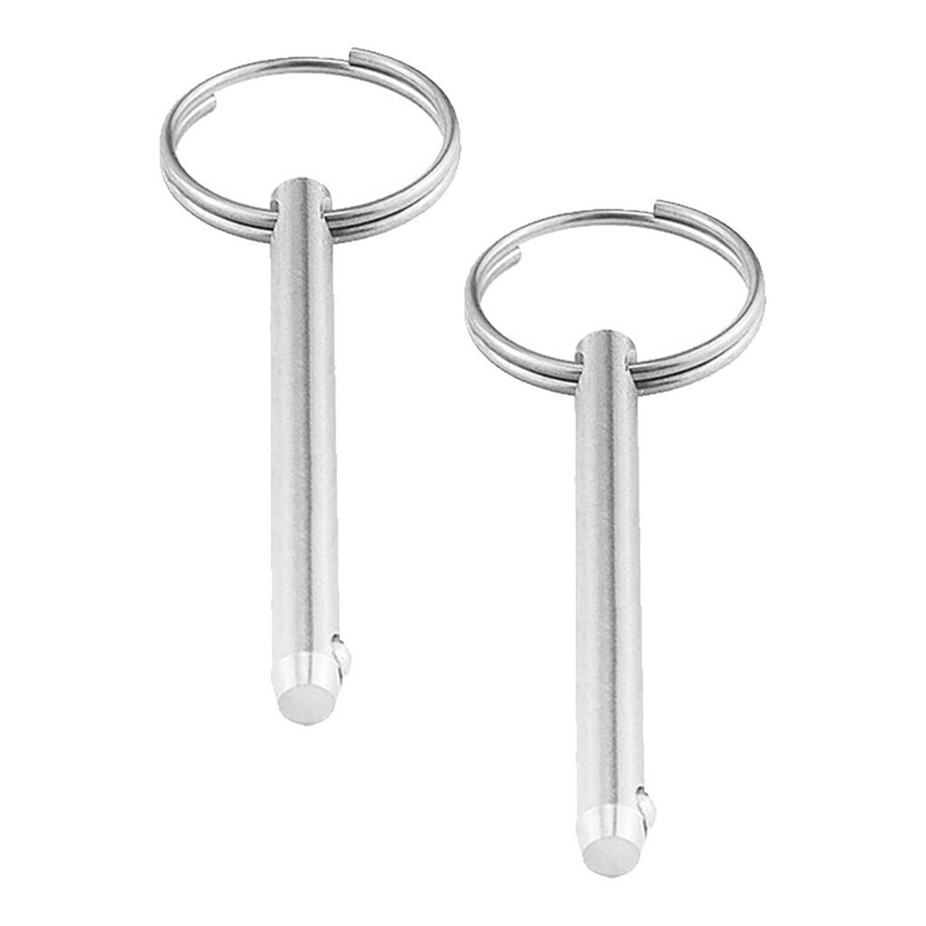 Qty(2) Stainless Steel Quick Release Pin for Bimini Top Deck Hinge Fitting -