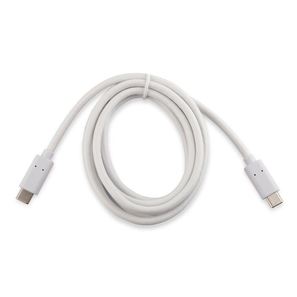 Universal Type C to Type C USB Cable 12pin 10GBs White 1.5m Charger Data Lead