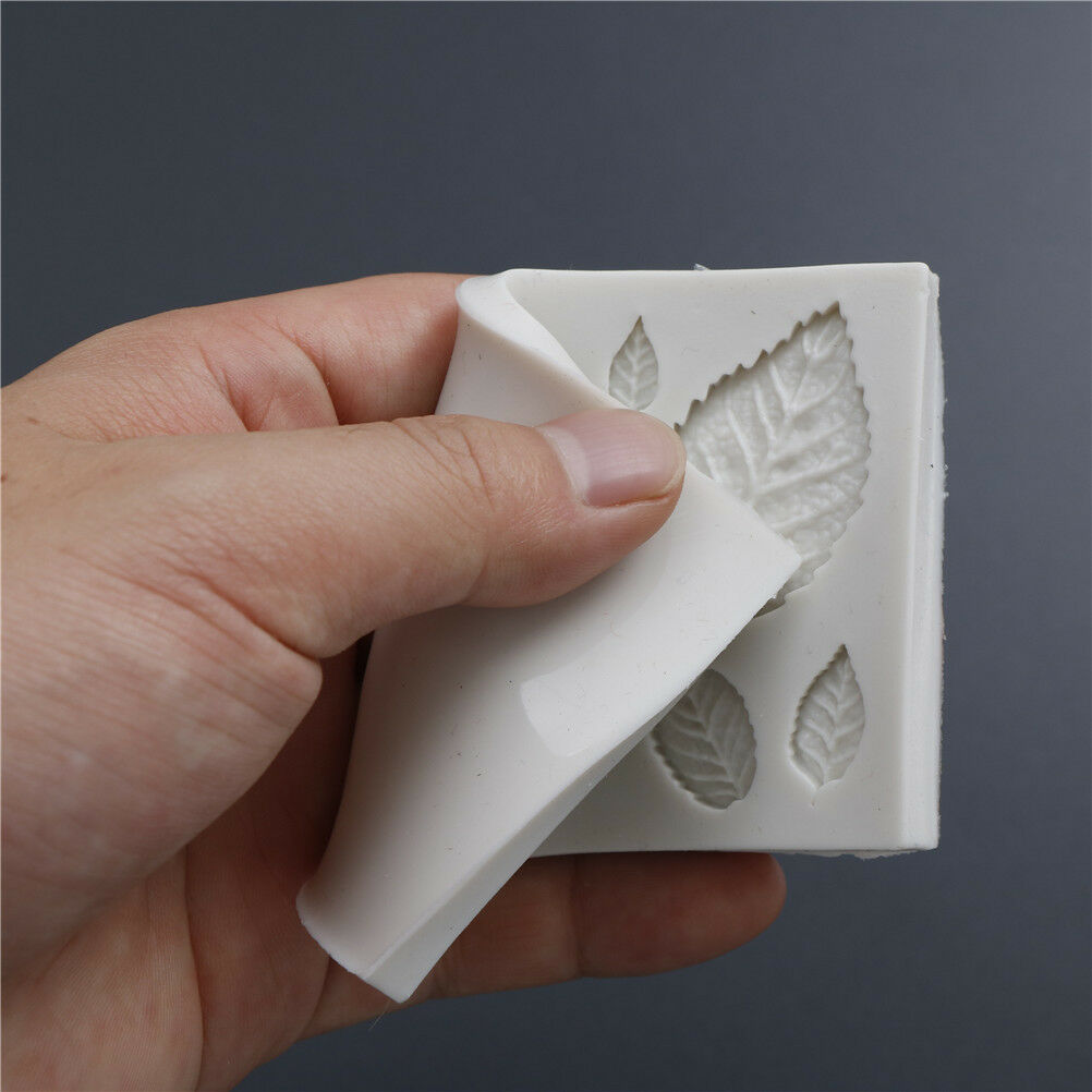 Leaf Shaped Silicone Mold Leaves Cake Decor Fondant Cookies Moulds Baking .l8