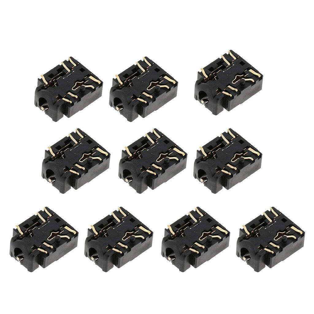 10 Packs Replacement 3.5mm Port Parts Headphone Socket for XBOX   S Controller