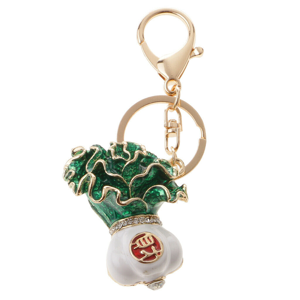 Keychain Pendant Charm, Fancy Keychain, Cabbage Pattern