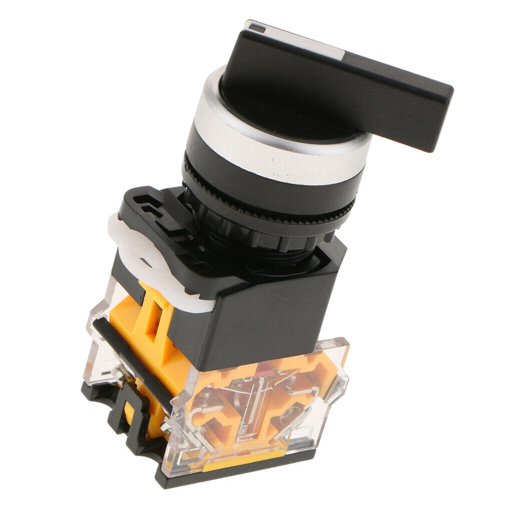 Knob Switch Latching NO/NC Plastic Rotary Switch Wear resistant 2 Position