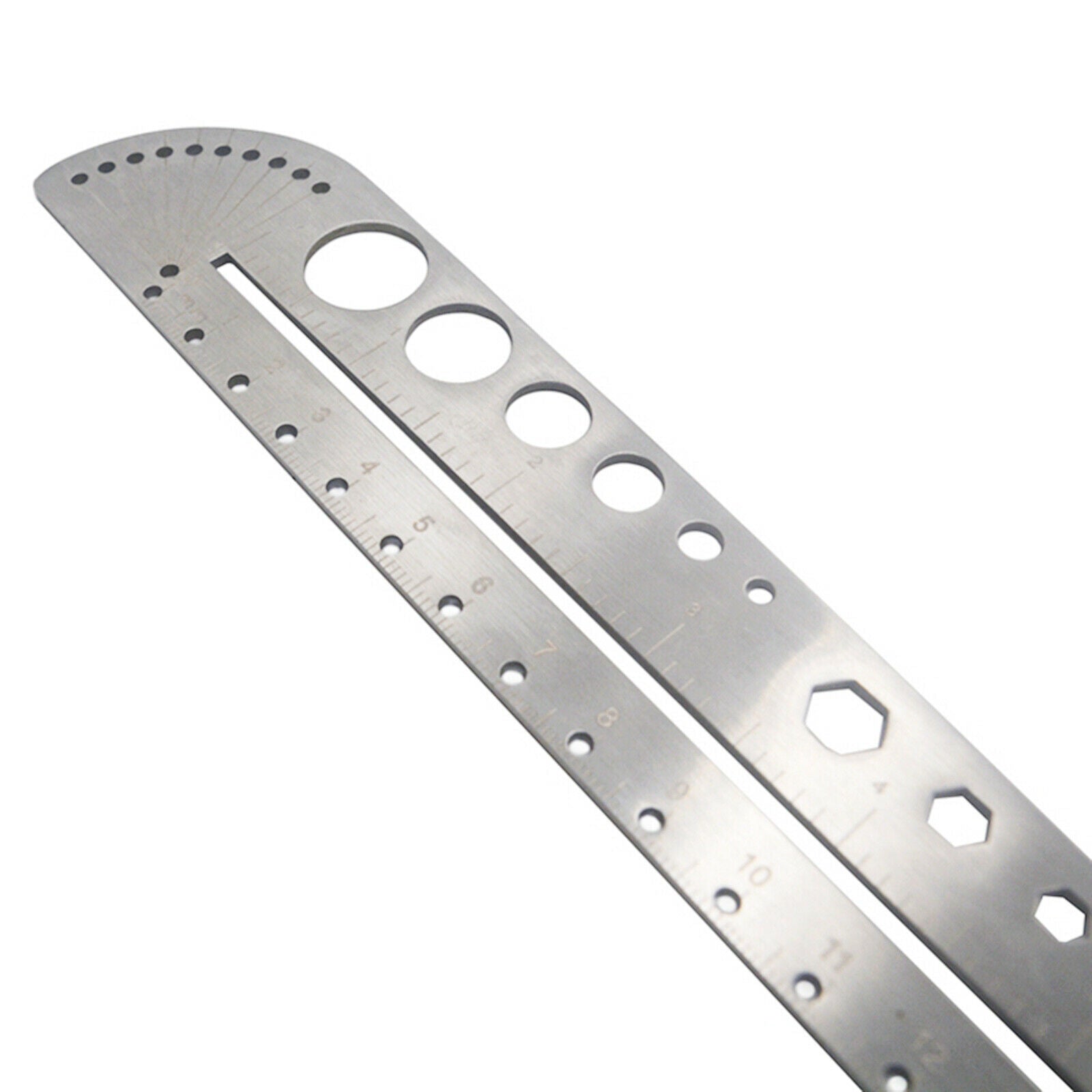 Metal Engineering Compass Protractor Finder Ruler Scale Measurement Drawing