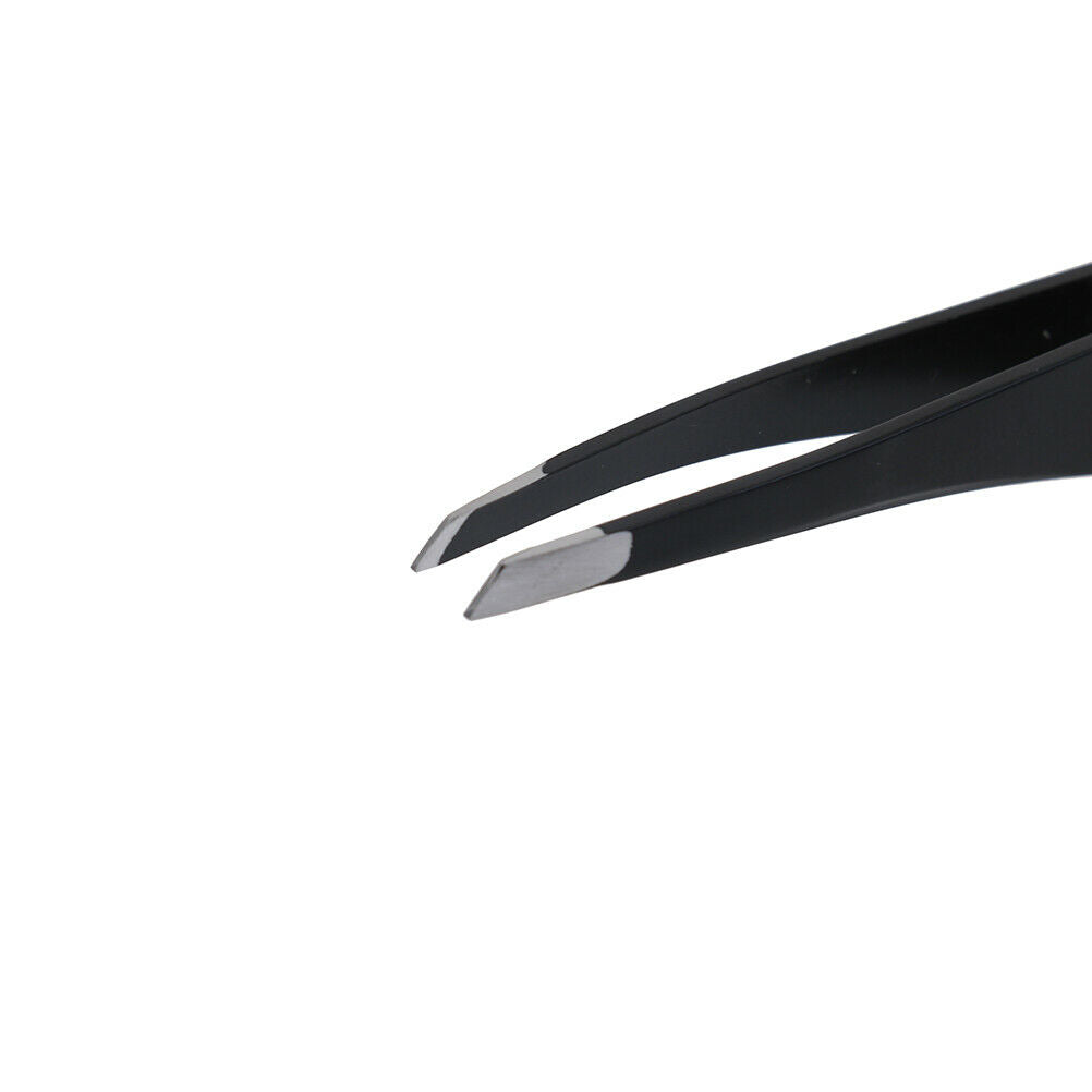 Eyelash Tweezers Steel Slant Eyebrow Tweezer Plucking Grafting False Eyel.l8