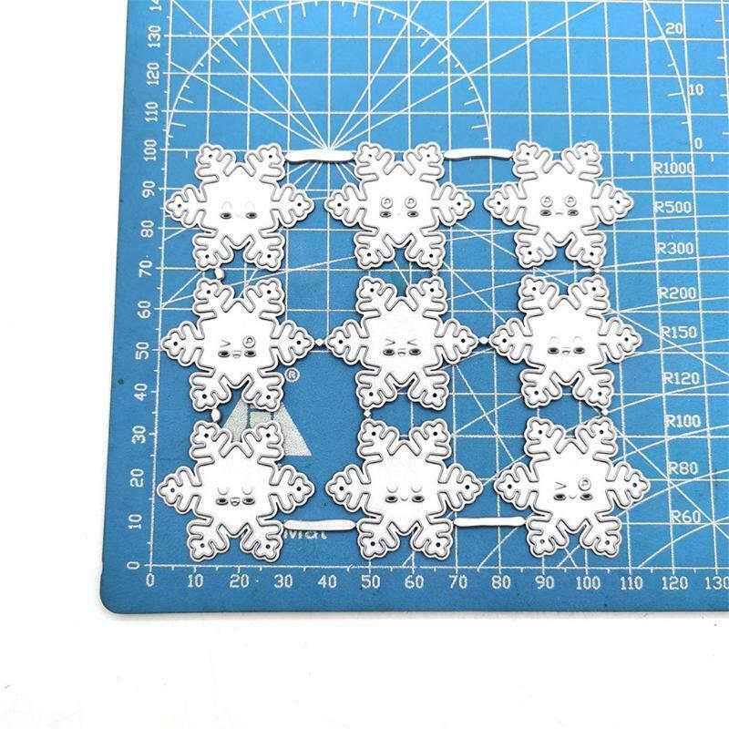 Small Emotional Snowflake Cutting Dies Christmas Aesthetic Embellishments DIY