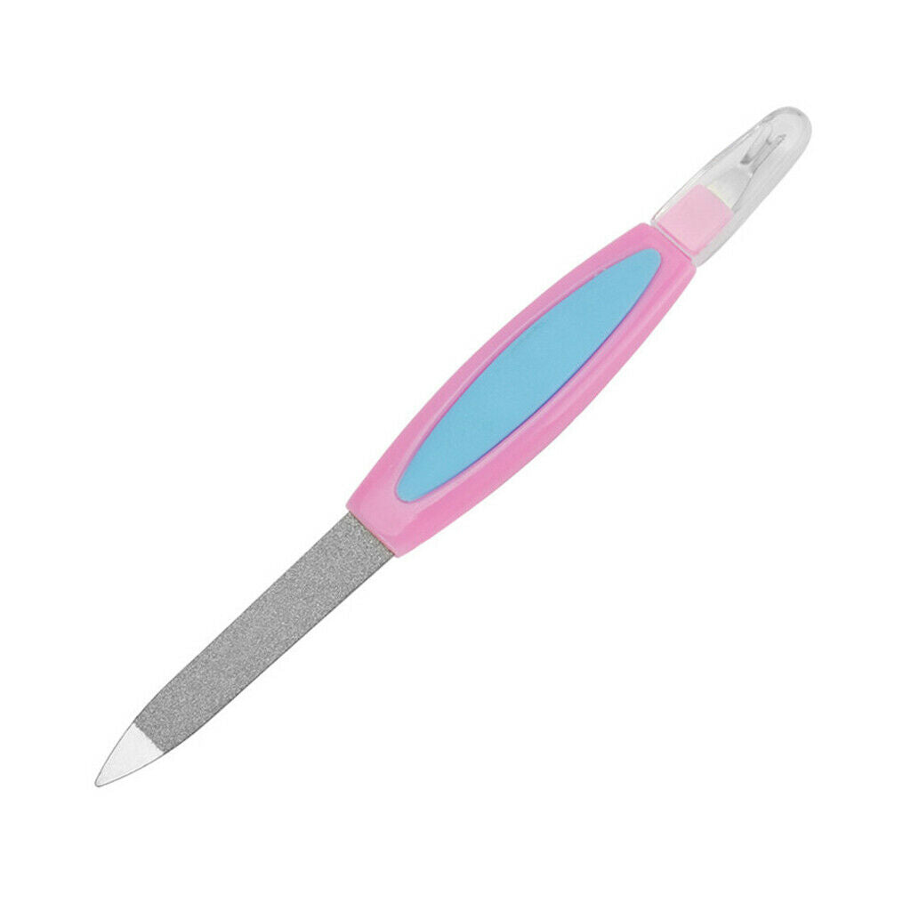 Dual Head Nail Buffer Cuticle pusher For Smooth Nails Professional Manicure