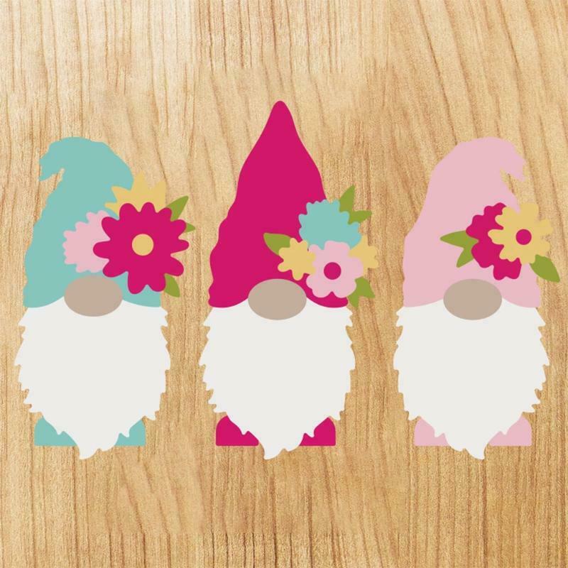Flower Gnome Metal Cutting Dies Stencil DIY Scrapbook Album Paper Card Template