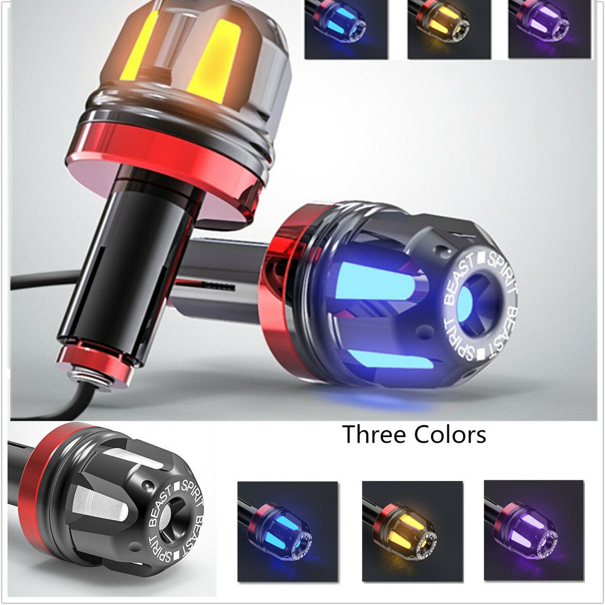 Aluminum alloy Motor handlebar balance head end turn signal Grips Plug 3color