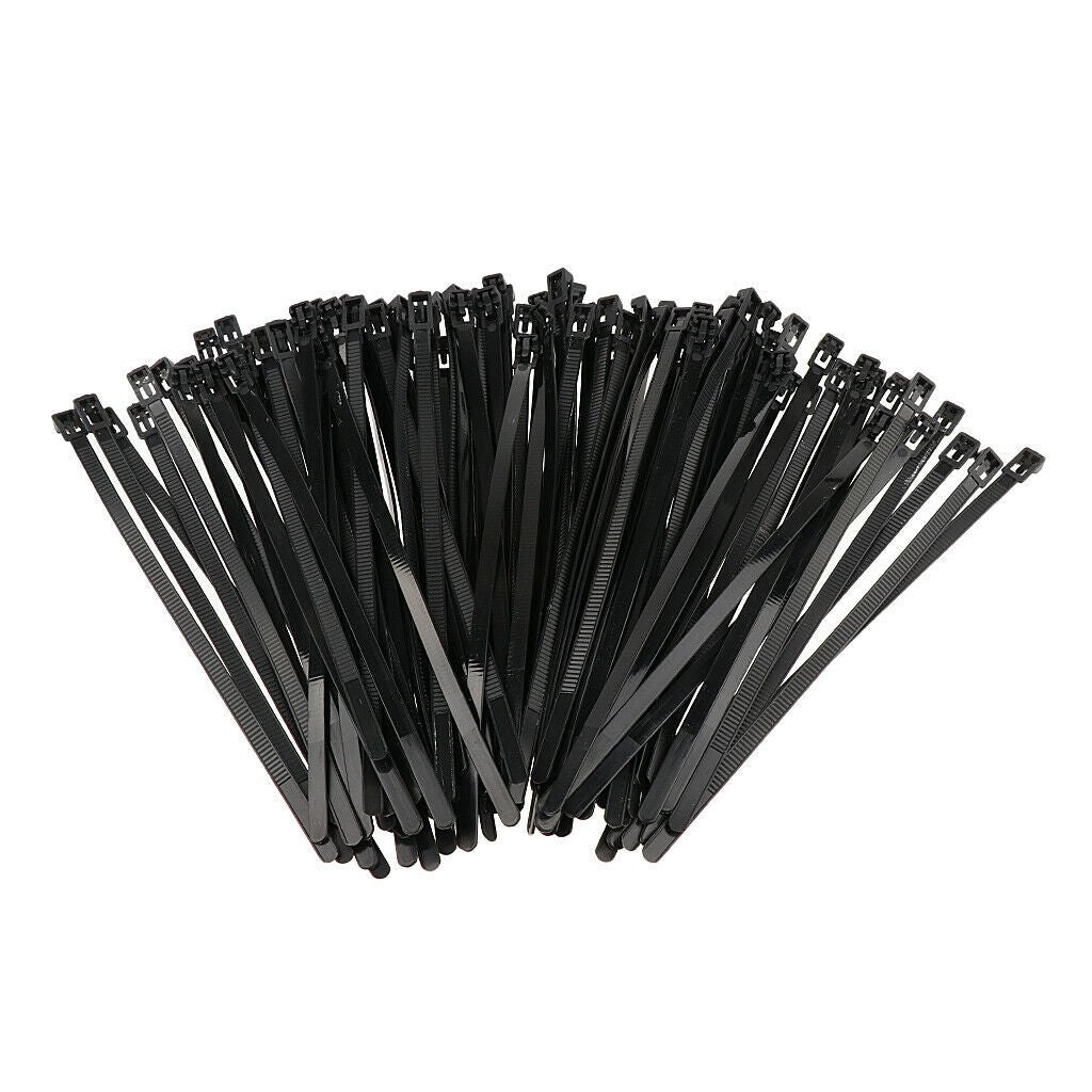 100 Pieces Nylon Cable Ties Self-locking Nylon Cable Wire Clamp Electrics