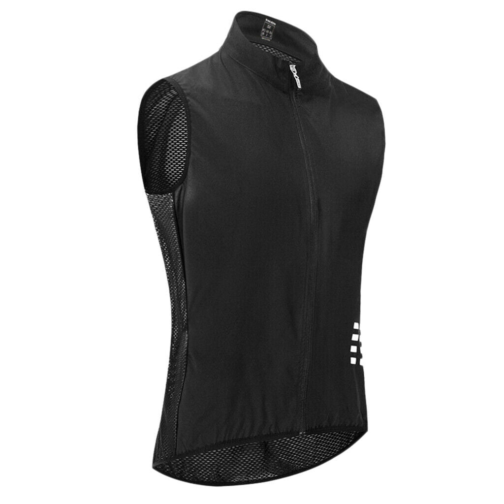 Set of 2 Cycling Sleeveless Vest Waistcoat Cyclists Sportswear M-Black+Green