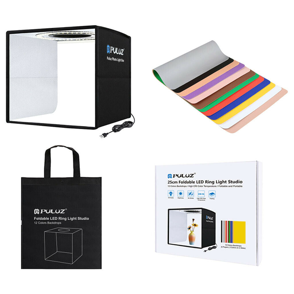 Photo Studio Light Box Photo Shooting Tent kit Photo-Box Booth Built-in LED