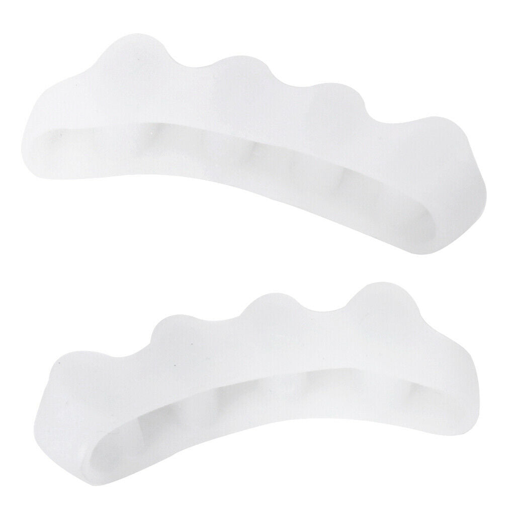 1 pair of Gel Silicone Toe Straightener Separator Hallux Valgus Bunion Cushion