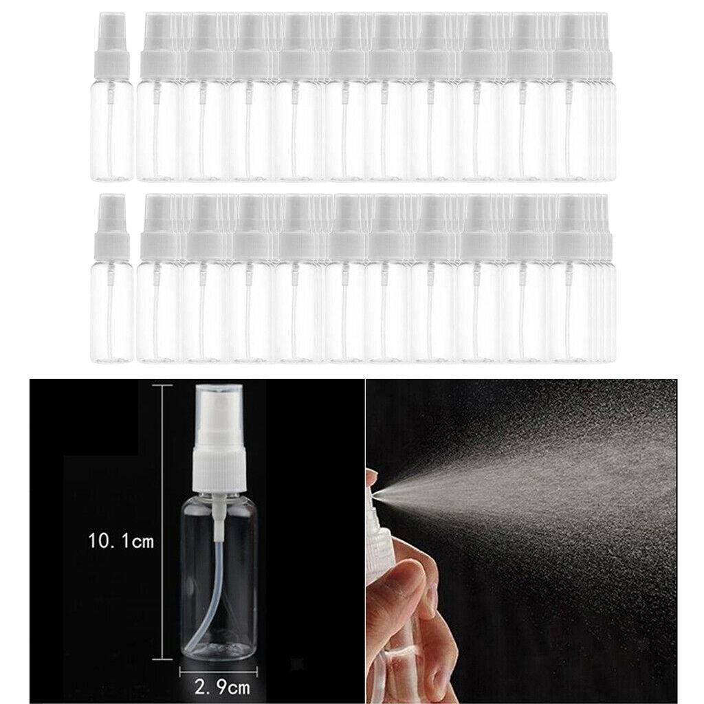 100Pcs Mini Spray Refillable Sprayer Empty Cosmetic Bottles Pump Reusable