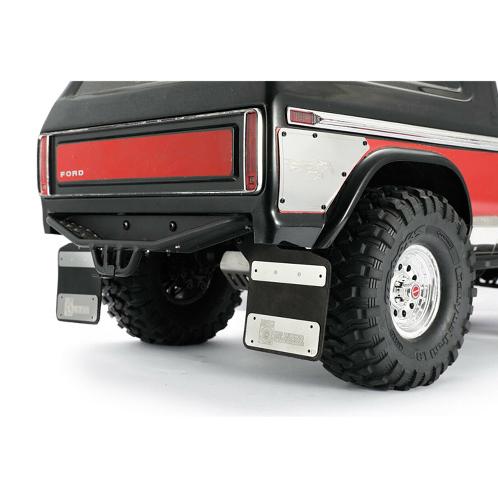 Rubber Mudguard Mud Fender with Metal Stand for TRX-4 Chevrolet BLAZER K5 RC Car