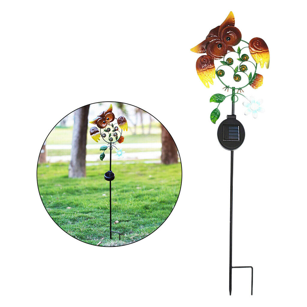 Waterproof Metal Solar LED Lights Stake for Patio Art Decor Outdoor Decor