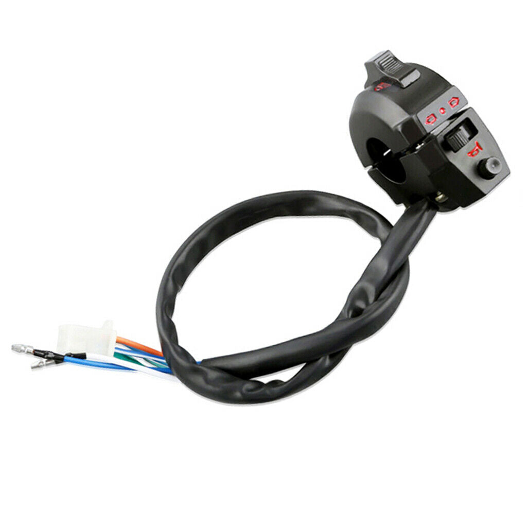 Handlebar Switch Block Lever Headlight Indicator Horn For  CG125, Black