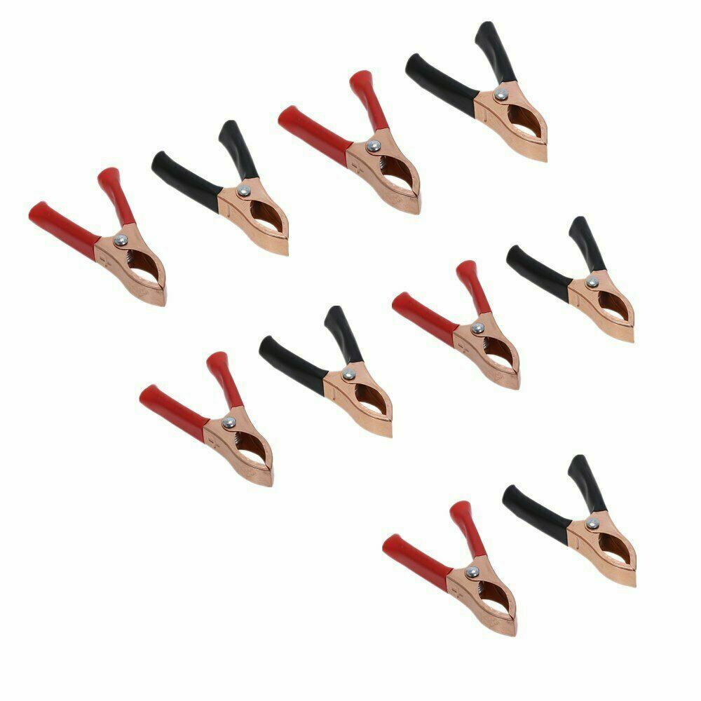 10pcs 30A 70mm Car Alligator Clips Battery Clamps Crocodile Clip DIY Accessories
