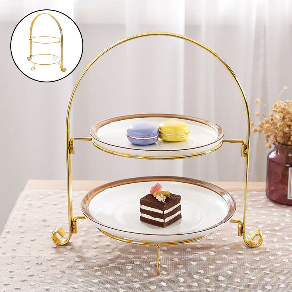 Fruit Plate Rack 2 Layer Pastry Fruit Perfume No Plates Dresser Decor Gift