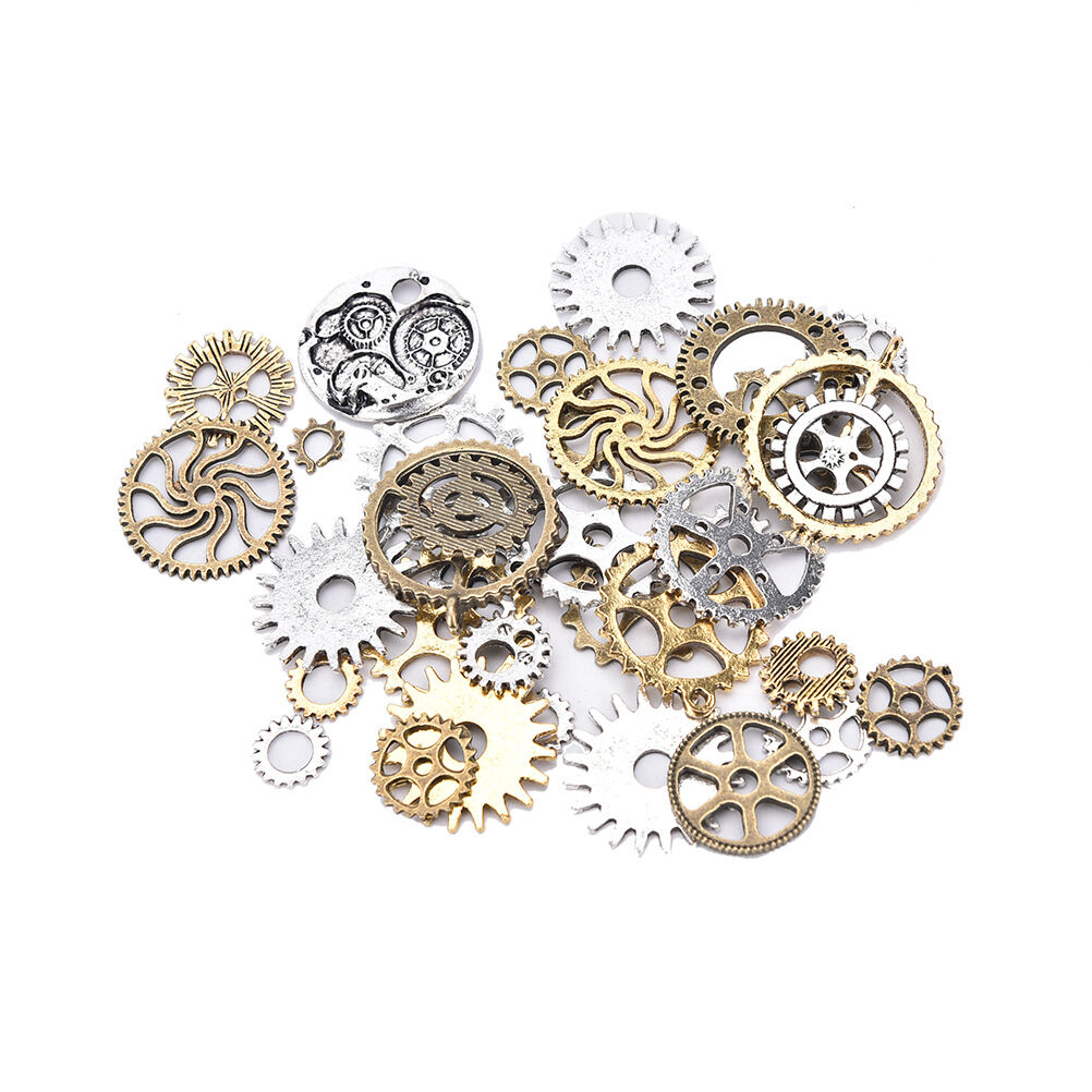 50g Watch Parts Steampunk Cyberpunnk Cogs Gears Diy Jewelry Craft Art HoN wHSJC