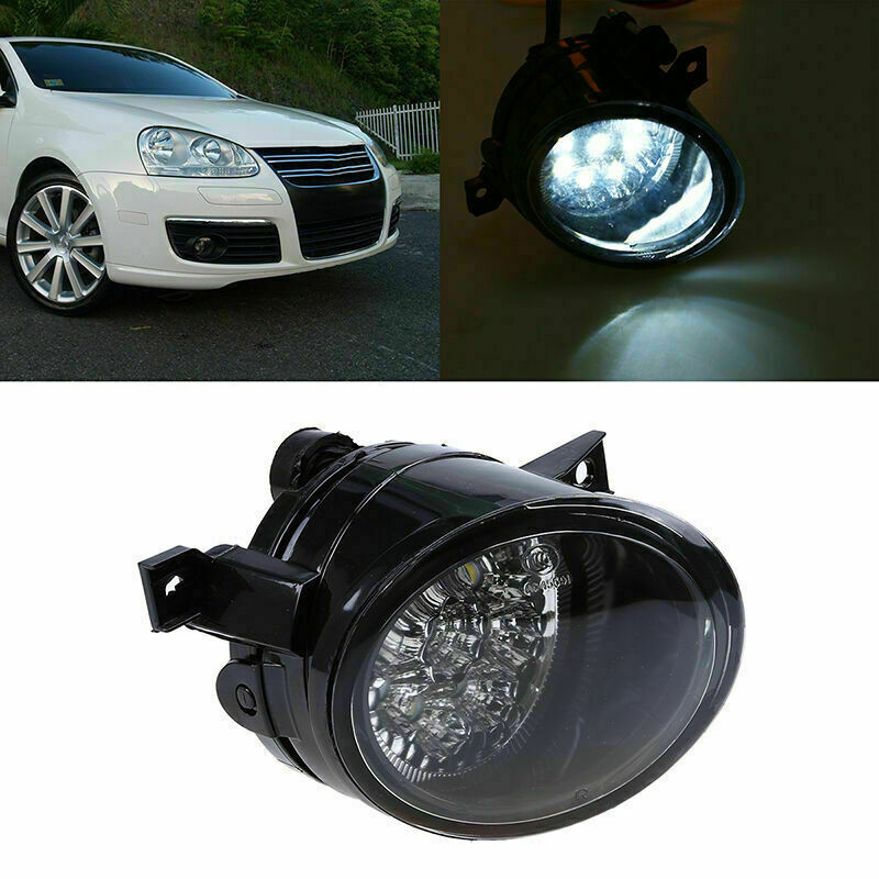 Front Bumper LED Fog Light Lamp Assembly For VW Jetta Bora Golf Mk5 2004-2010