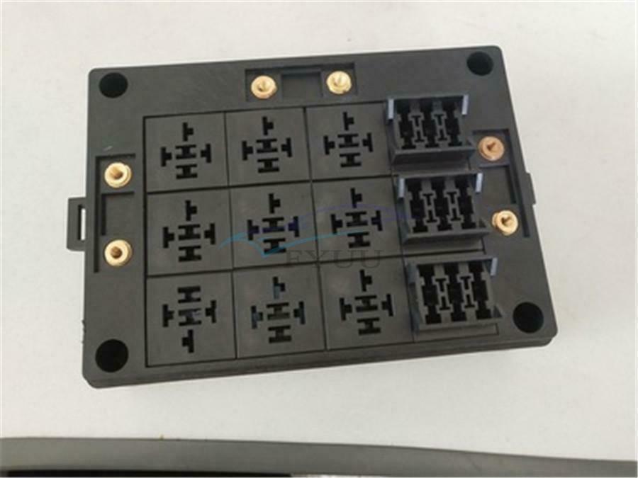 12 Way Blade Type Car Fuse Holder Fuse W/ 9 Way Relay Box Central Electrical Box