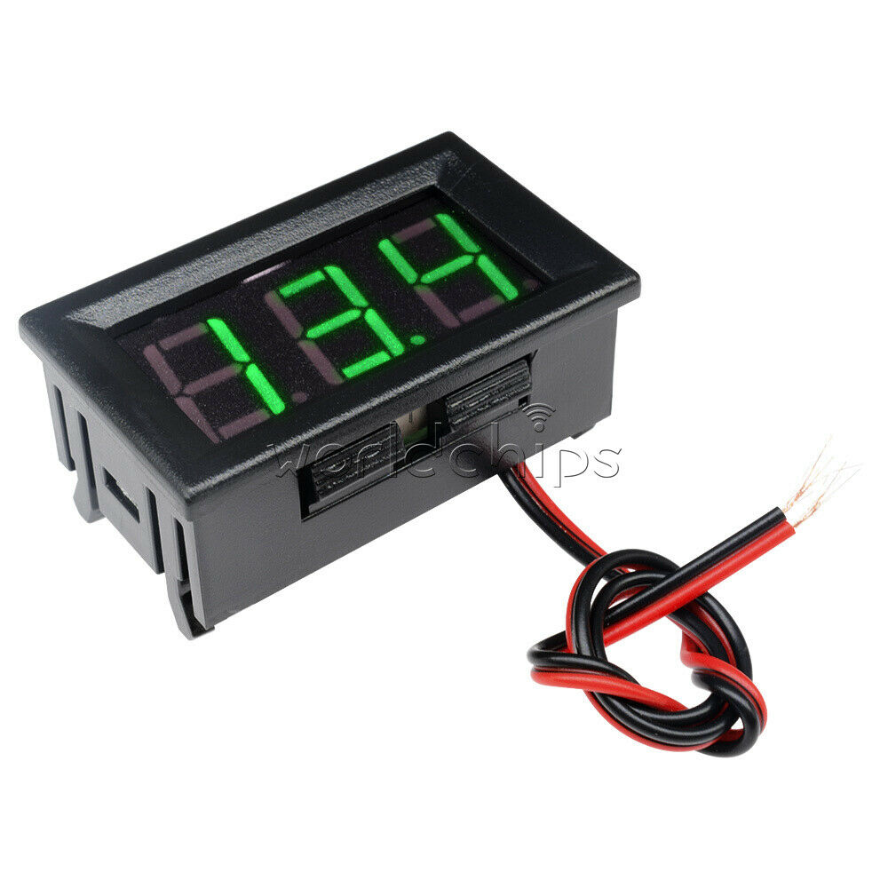 DC4.7-30V 0.56" Voltmeter LED Panel Digital Display Volt Voltage Meter Green