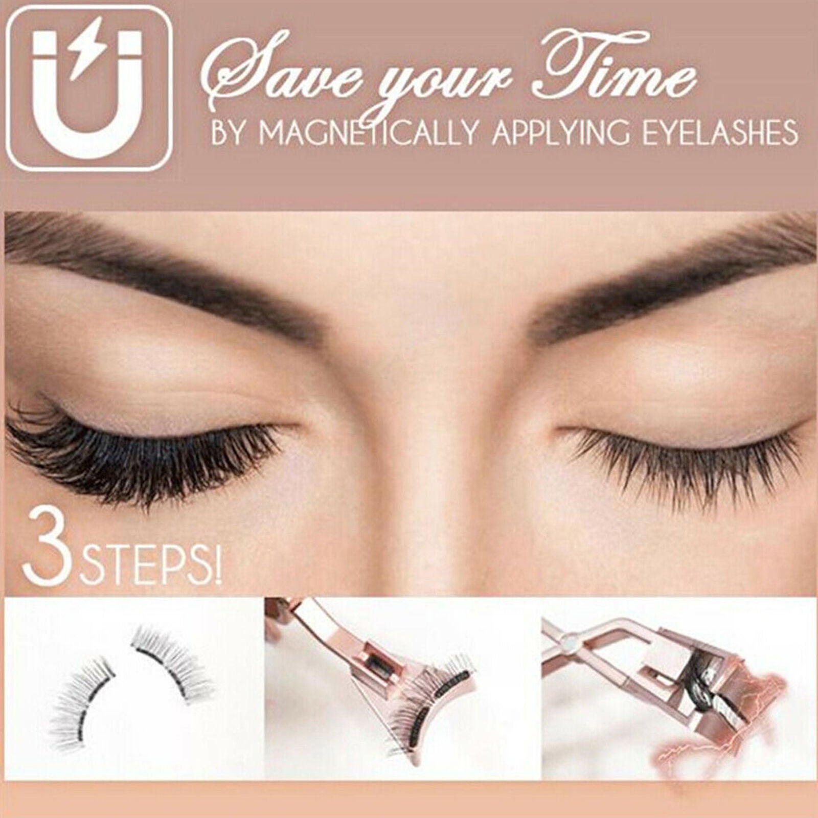 Eyelashes Magnetic Eyelash Curler Magnetic Lashes Clip No Glue Need Eyelashes