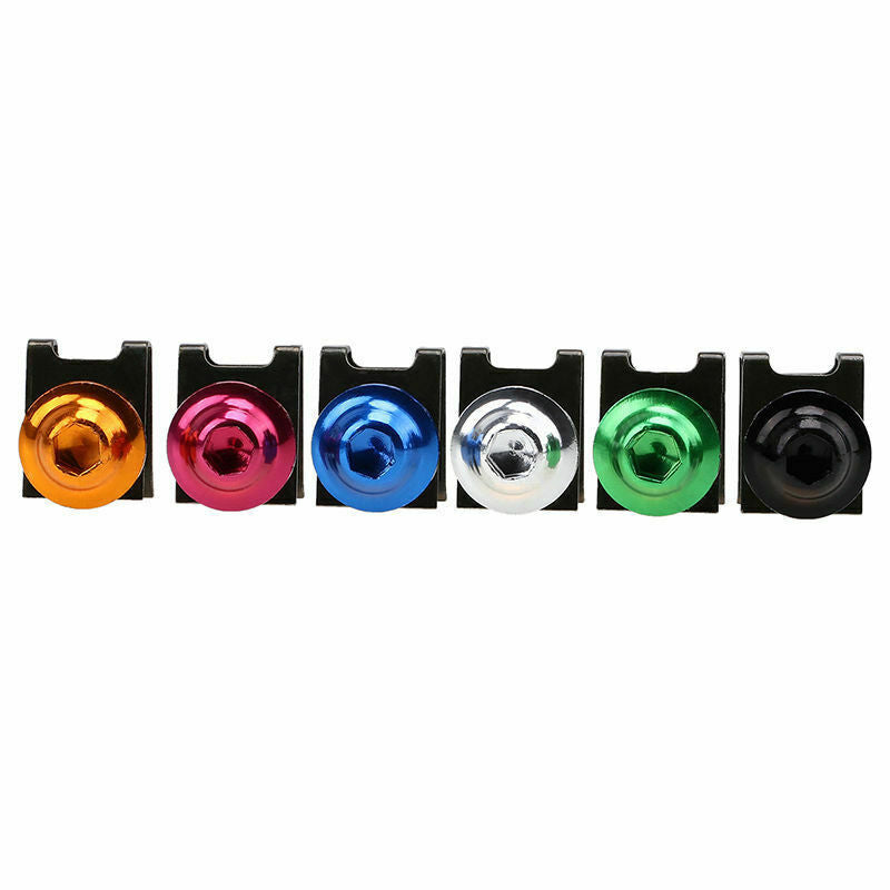 20 Pieces M6*6mm License Plate Frame Fairing Bolts Fastener Clips Screws Kit