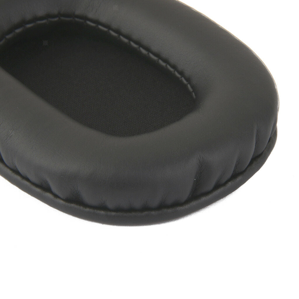 Black PU Leather Ear Pads Cushions Covers Replace for   MDR-V6 Headphones