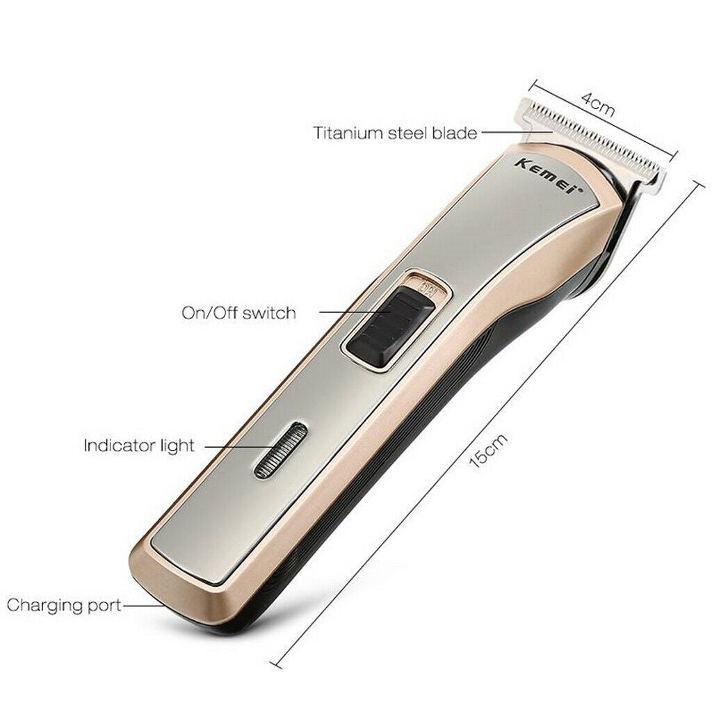Pro Electric Cordless Handy Hair Clipper Razor Beard Removal Set EU Plug