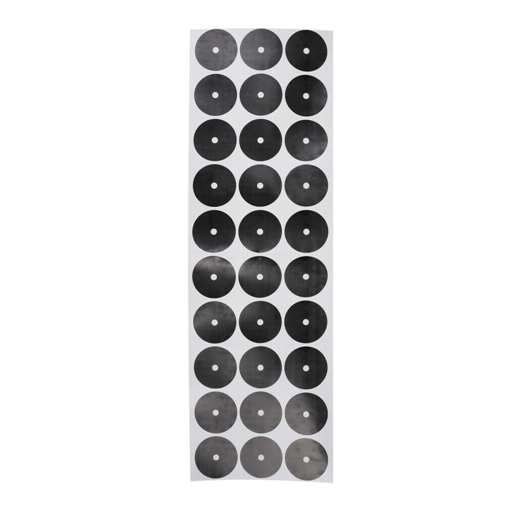 30Pcs/Sheet 3-3.5cm Black Self Adhesive Pool Table Spot Marking Stickers