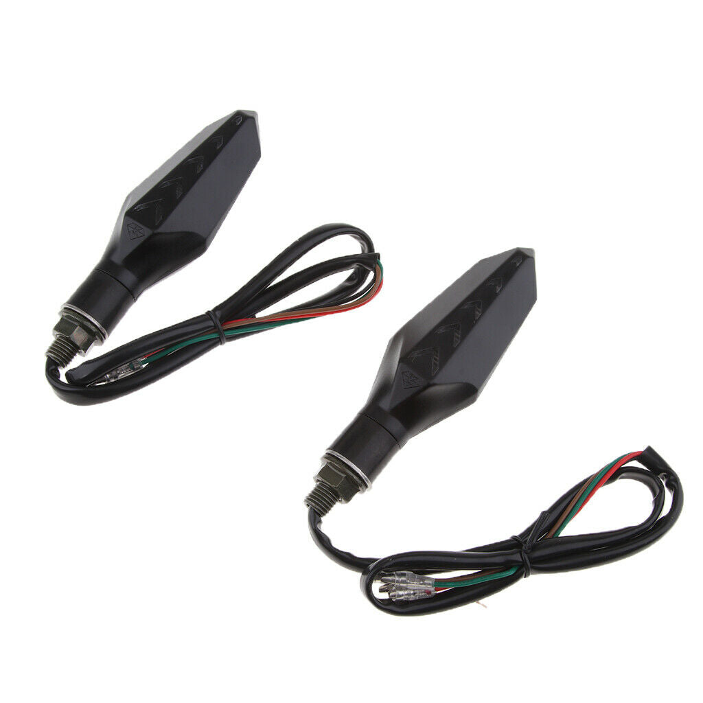 2pcs 12 LED Universal Motorcycle Turning Signal Lamp Flash Light Lamp Blue