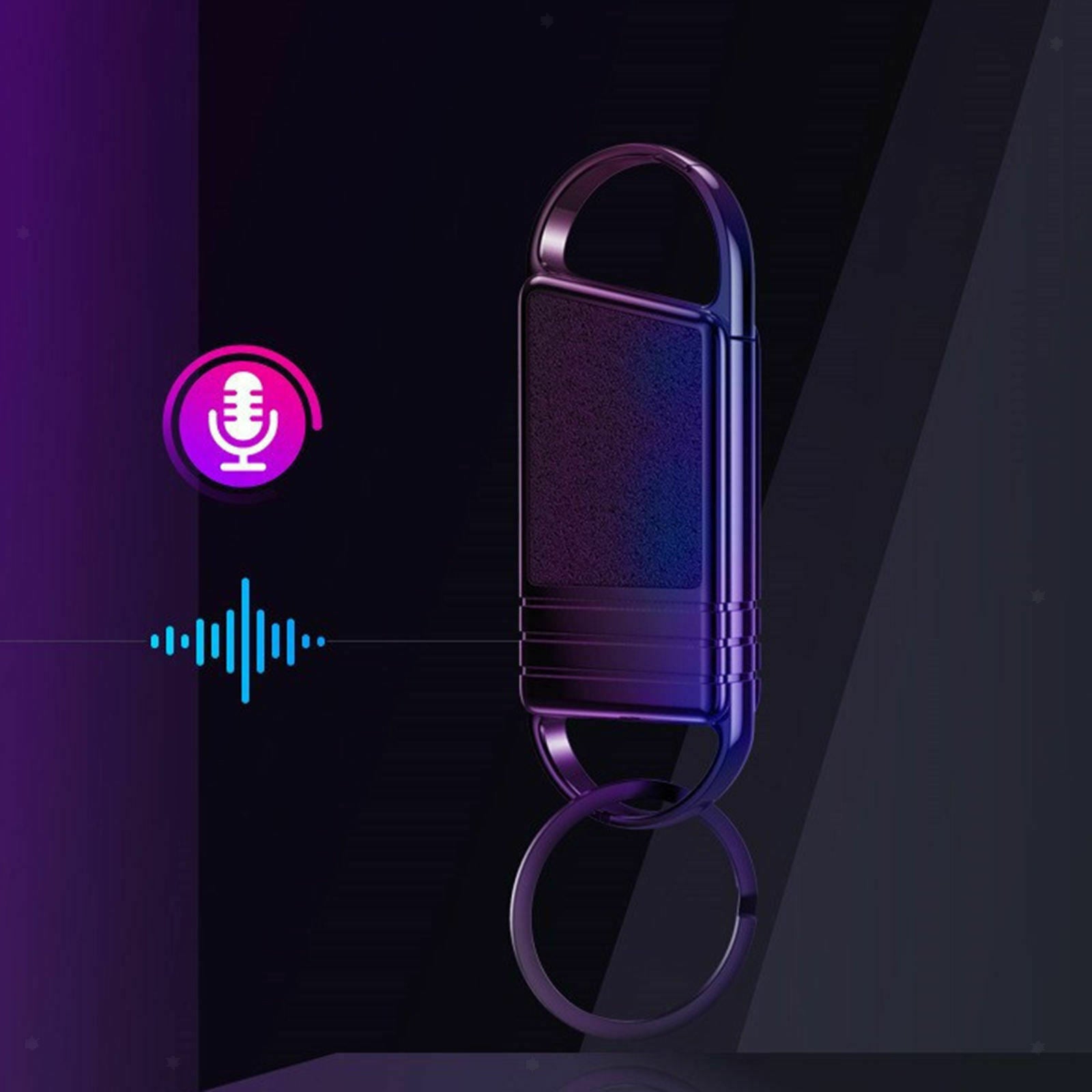 Keychain Voice Recorder Mini Audio for Meeting Work Sports Home Office Class