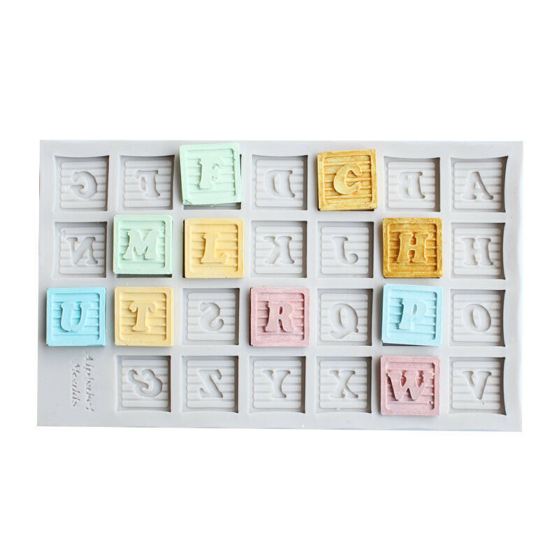 Bunting Alphanumeric Mould Silicone Mold Fondant Cake Tool Gumpaste Sugar.l8