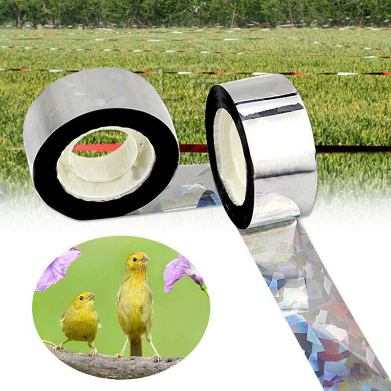 1PC Flash Reflective Bird Scare Tape Repellent For Orchard Pest Control Ta T.DD