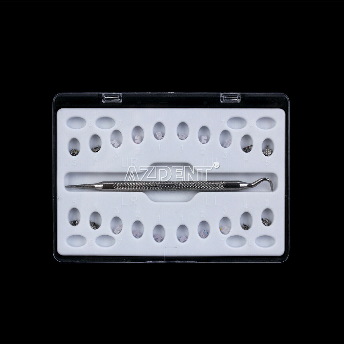 Orthodontic Dental Self-Ligating Ceramic Bracket Braces MBT 0.022 Metal 4,5 U/L