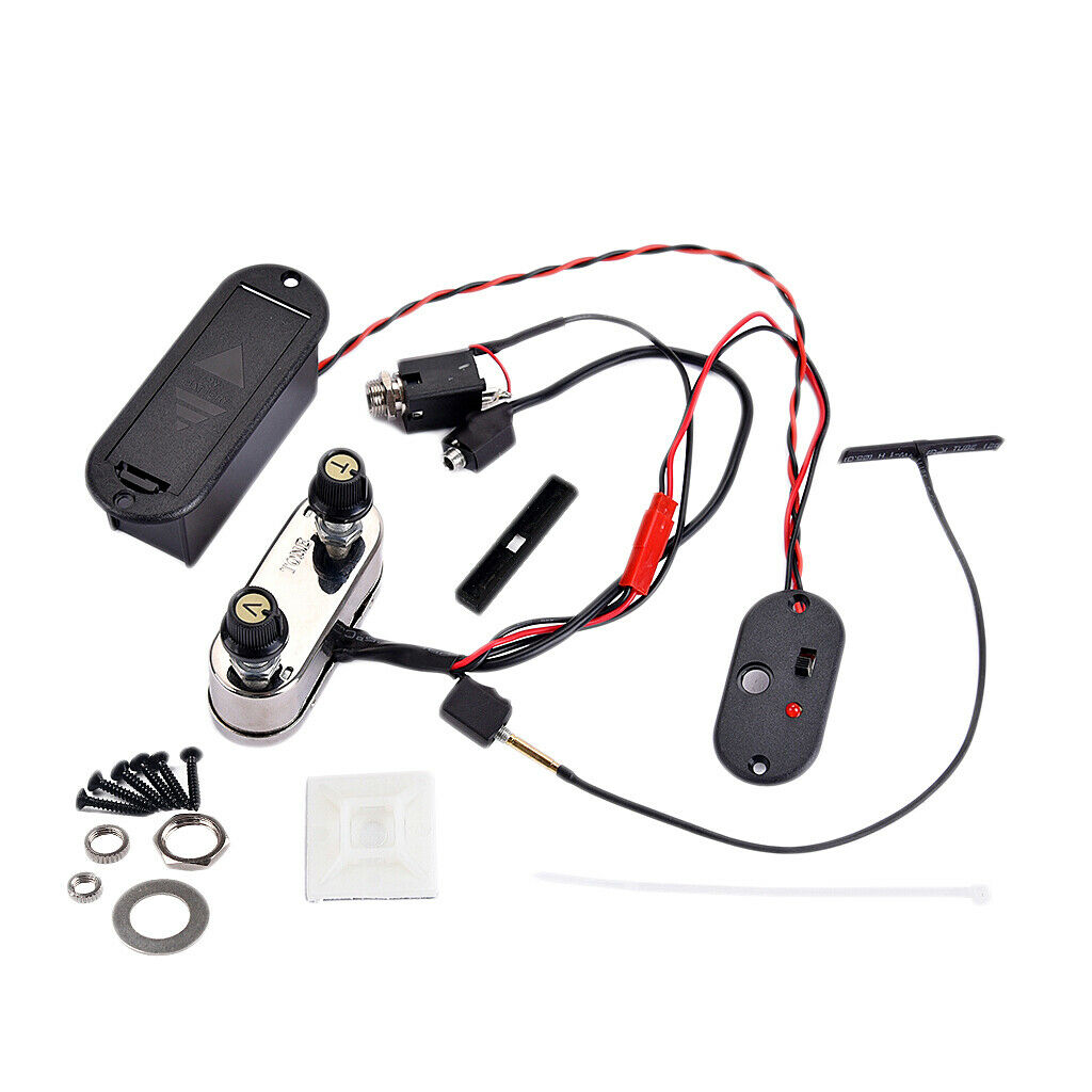 Electric Violin Pickup Amplifier EQ Preamp For Violin 3/4/4/4