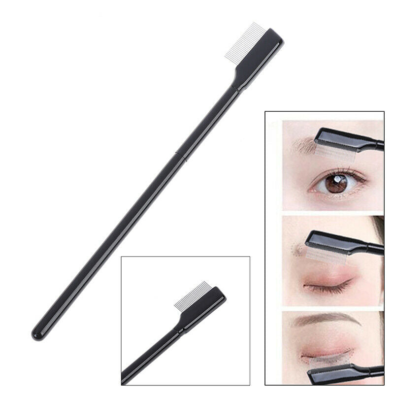 1Pcs Steel Eyebrow Eyelash Comb Extension Brush Metal Comb Makeup Brushes T SJ