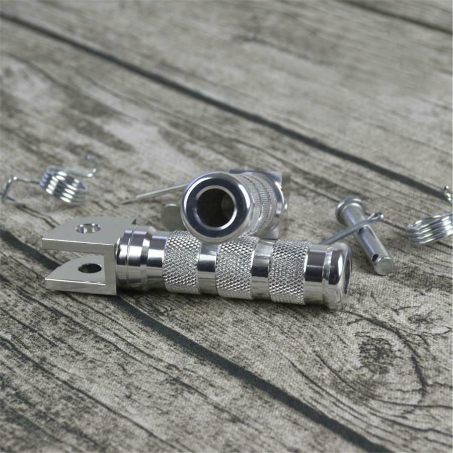 2Pcs Retro Motorcycle Modified Foot Pedal Foor CNC Aluminum Alloy Universal