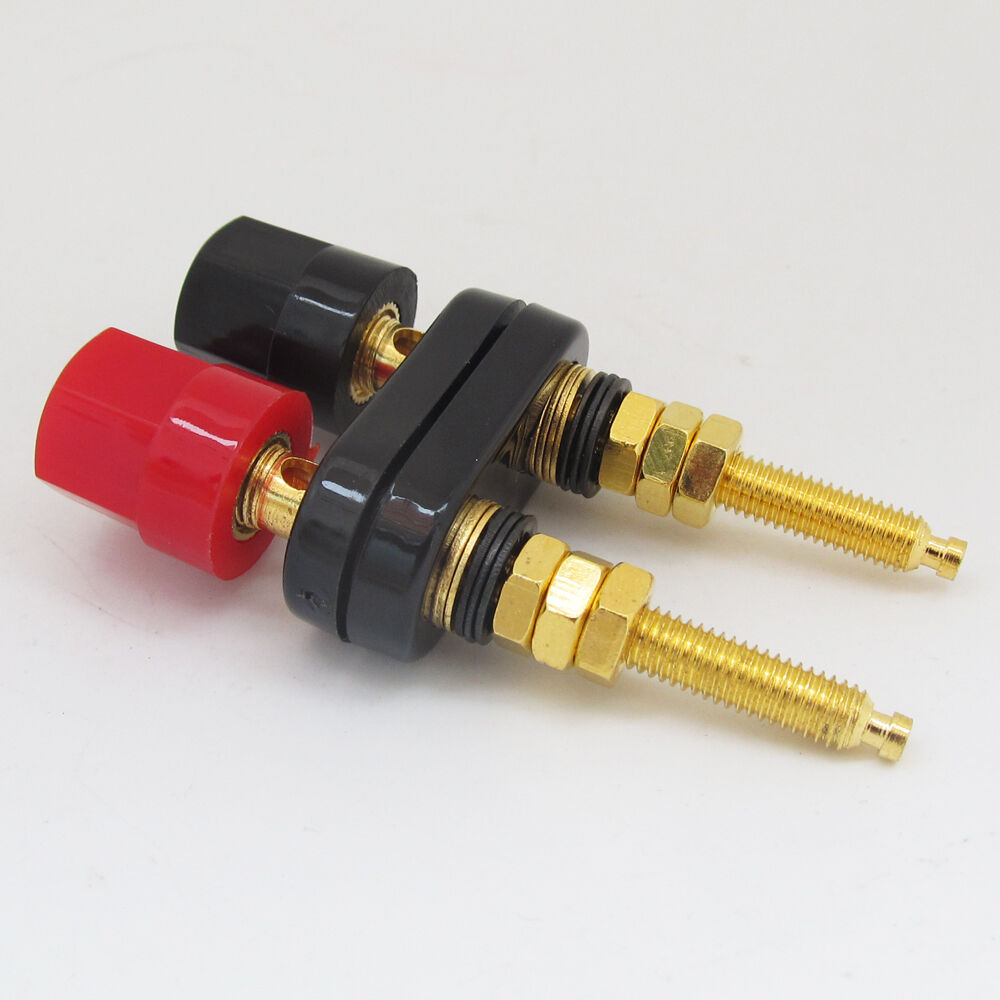 10pcs Lengthen Dual 2-way Banana Jack Speaker Amplifier Terminal Binding Post